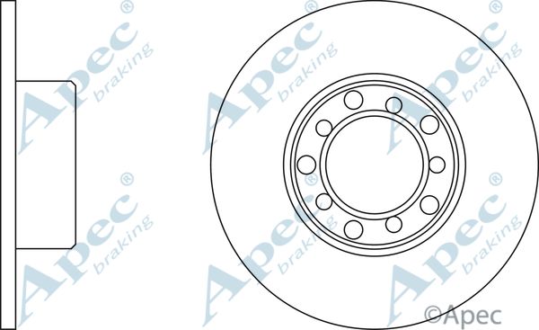 APEC BRAKING Тормозной диск DSK715